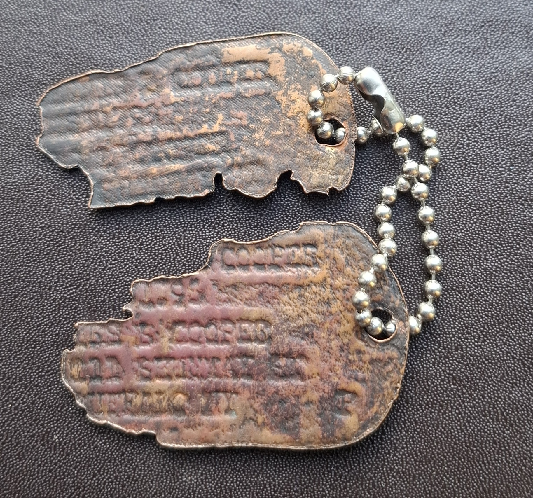 Dennis Cooper AUB repro Dog Tags 2